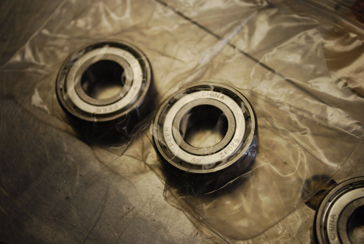PEER 6203Z Double Shielded Ball Bearings - Lot of Qty (4) NOS - RBL296