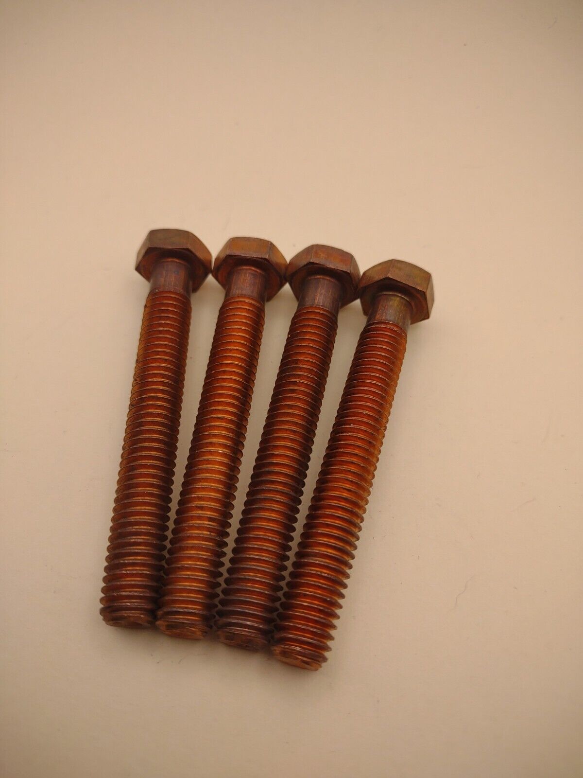 3/8"-16 x 2-3/4" 'Infinity' Silicon Bronze Hex Bolt NOS (4pcs) Pack SBMS04