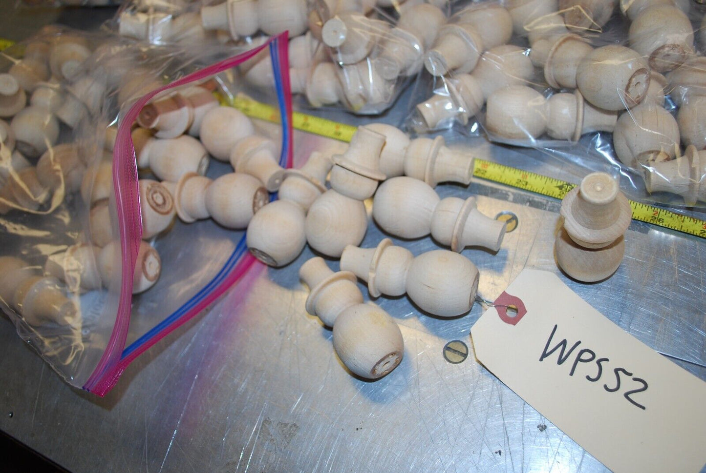 Snowmen, Assort Beads, Wooden Craft Parts / Shapes Mix - Actual Lot – WPS52