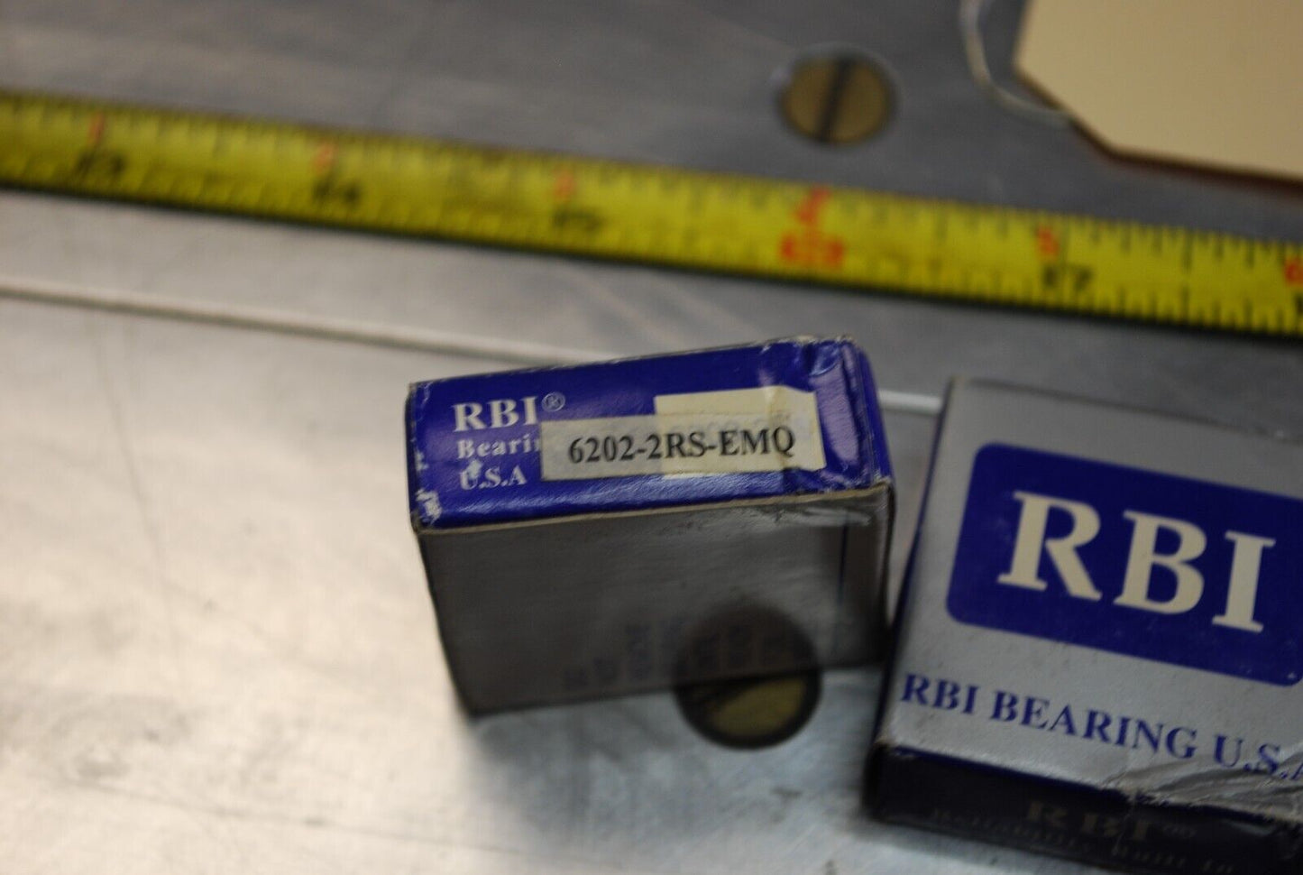 RBI 6202-2RS EMQ Ball Bearings - Lot of Qty (4) NOS - RBL150