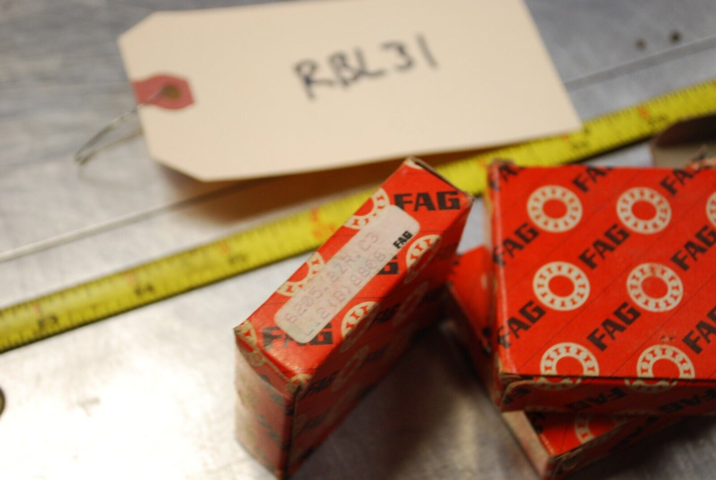 FAG 6205 2ZRC3 Ball Bearings - Lot of Qty (4) NOS - RBL031