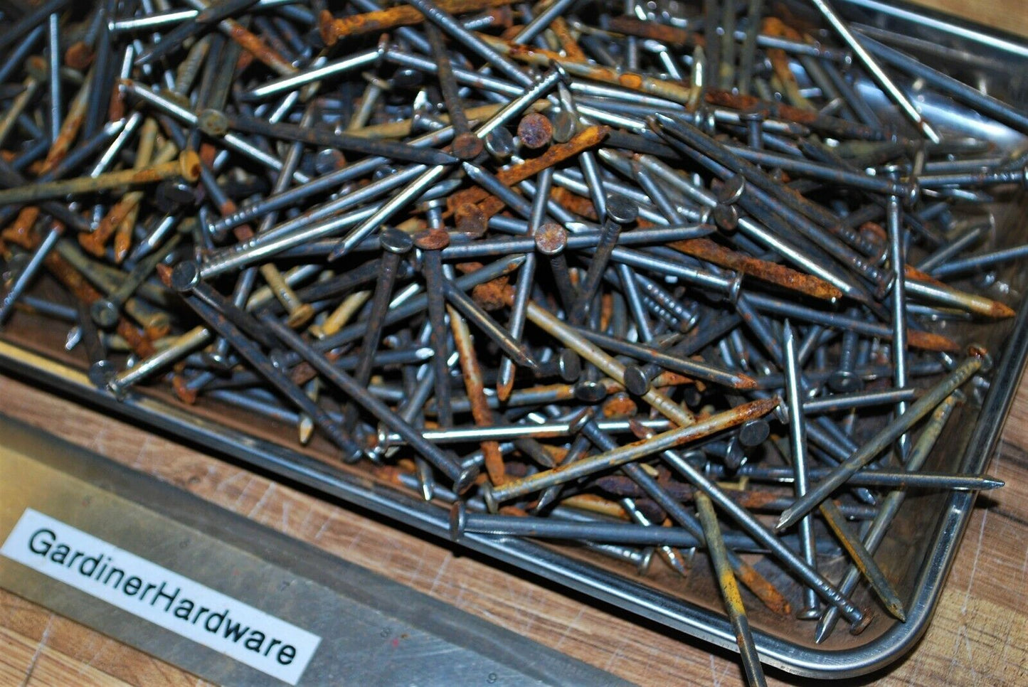 8D 2.5" - 5lbs Rustic Weather aged Steel Nails - Steampunk Hardware - #NB09