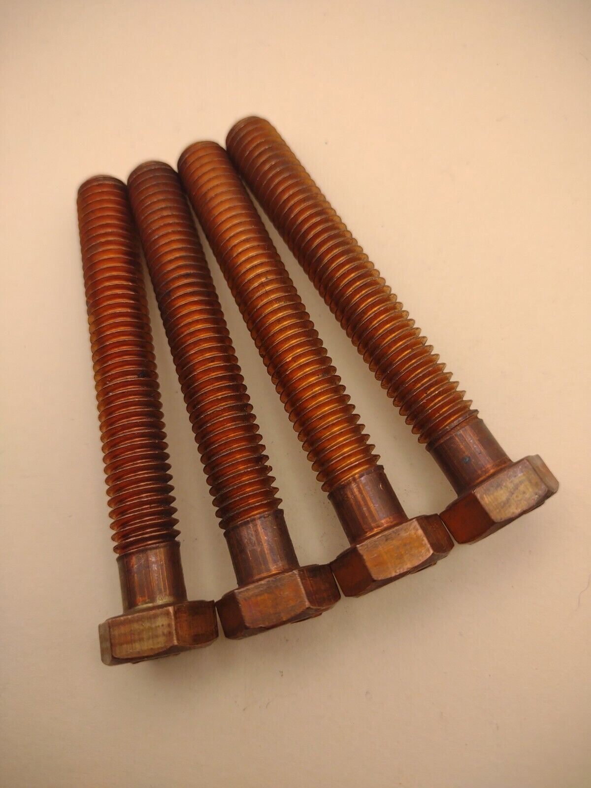 3/8"-16 x 2-3/4" 'Infinity' Silicon Bronze Hex Bolt NOS (4pcs) Pack SBMS04