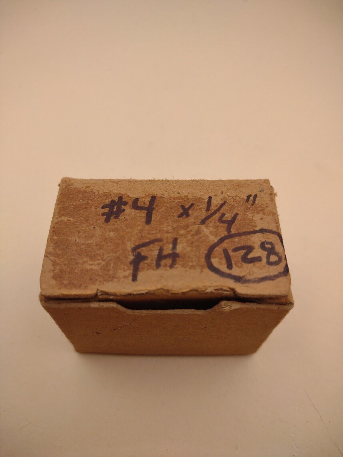#4 x 1/4" NOS Flat Head Phillips Brass Wood Screws Lot of (128pcs) BOX0219