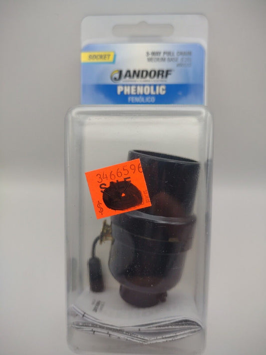 3 way Pull Chain Phenolic Medium Base (E26) 250W 250V Lamp Socket lotE45