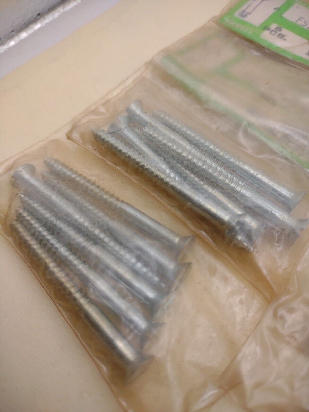 #8 x 2" Slotted Flat Head Reed & Prince Wood Screws (18pcs) NOS Lot RP031