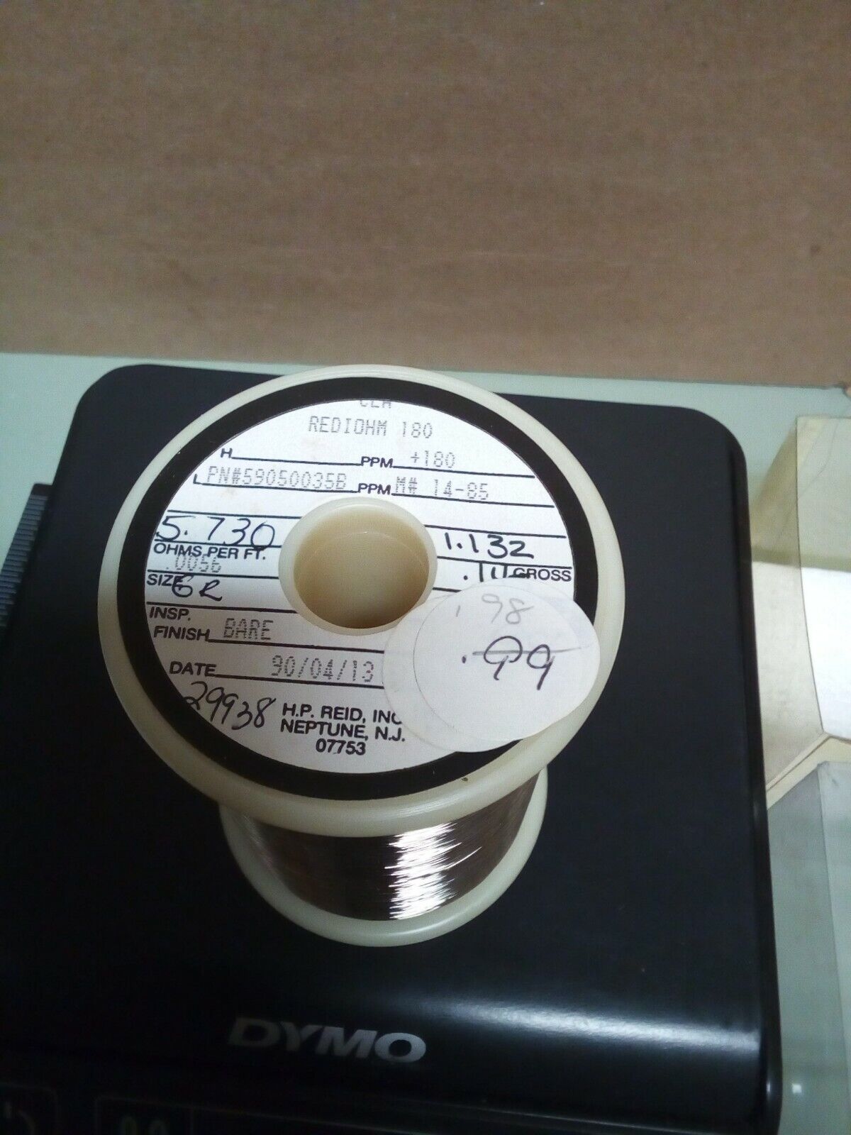 Rediohm 180 Alloy180 .0056" Resistance Wire .98lb - crafts hobby lot102-141