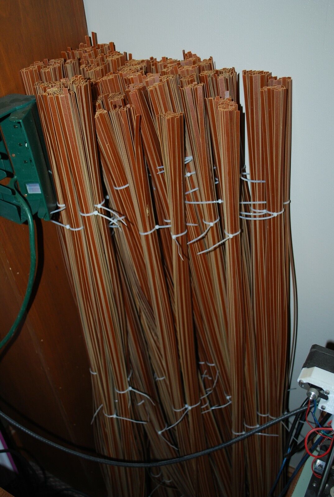 (10pc) ..438"x.028"x48" Phenolic Laminate Strips Various Craft Use LOT102-28a