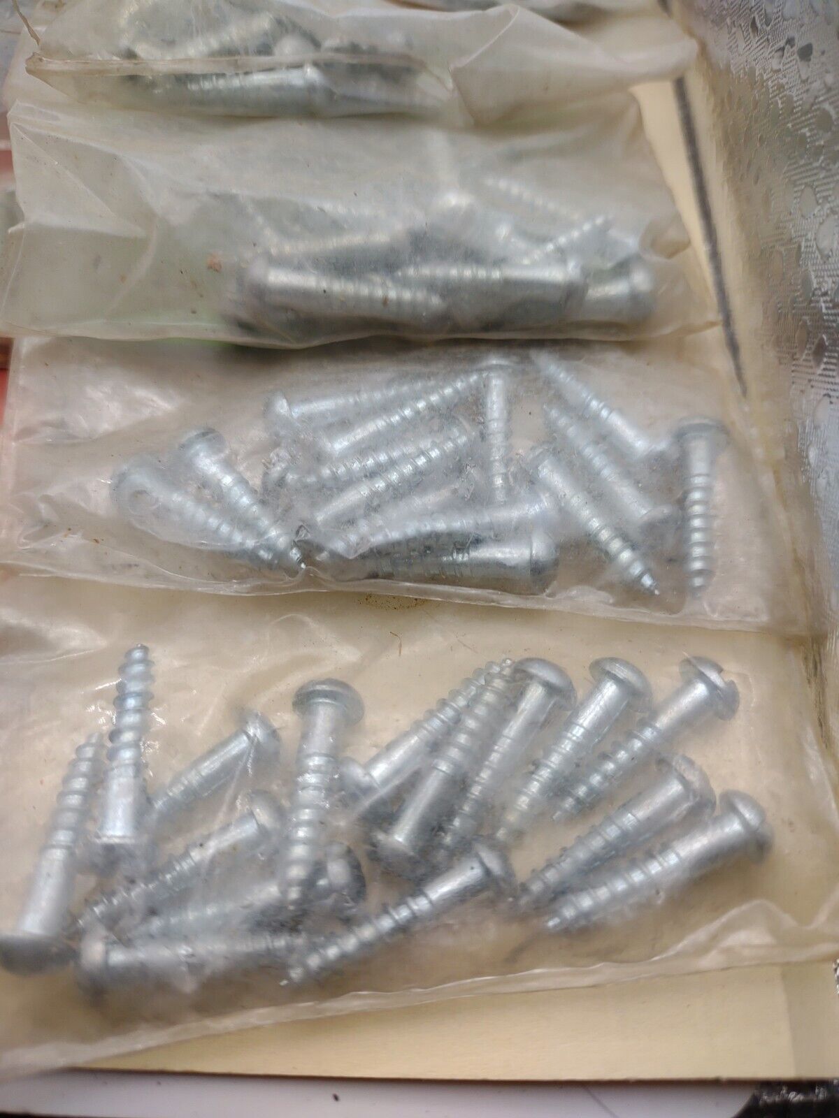 #7 x 3/4" Slotted Round Head Reed & Prince Wood Screws (270pcs) NOS Lot RP088
