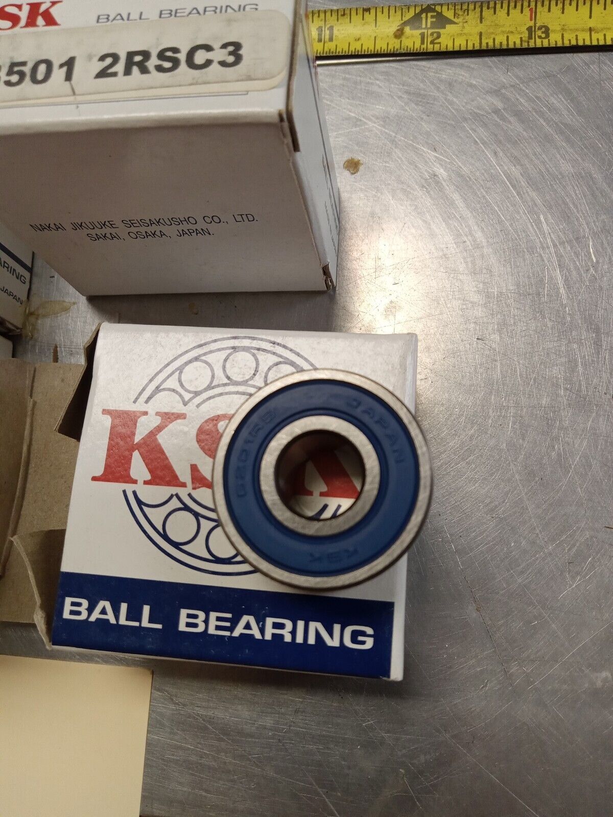 KSK S 3501 2RSC3 Ball Bearings - Lot of Qty (10) NOS - RBL019
