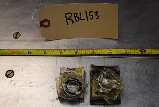 PEER 1616-2RS Ball Bearings - Lot of Qty (2) NOS - RBL153