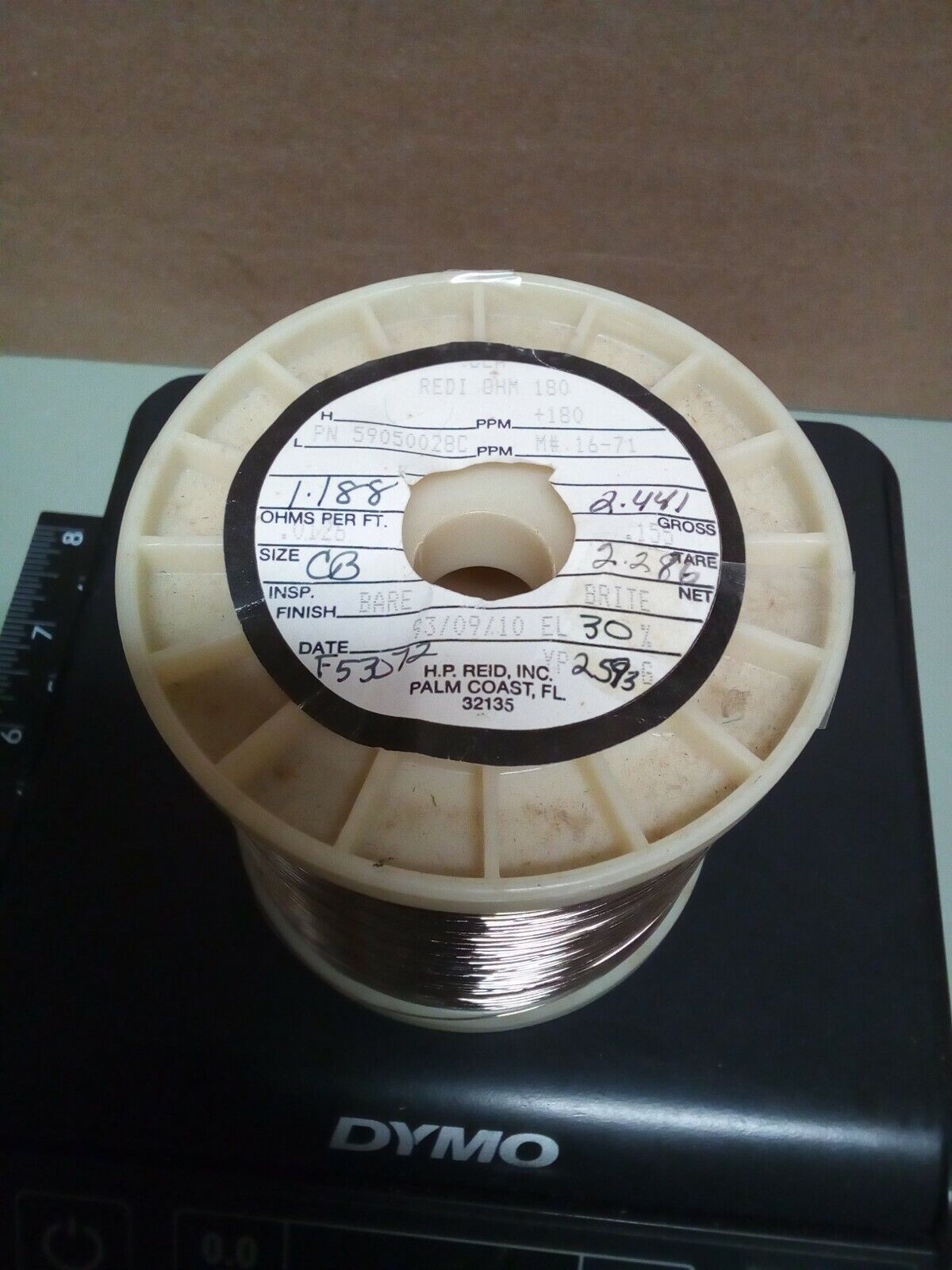 Rediohm 180 Alloy180 .155" Resistance Wire 2.28lb - crafts hobby lot102-132