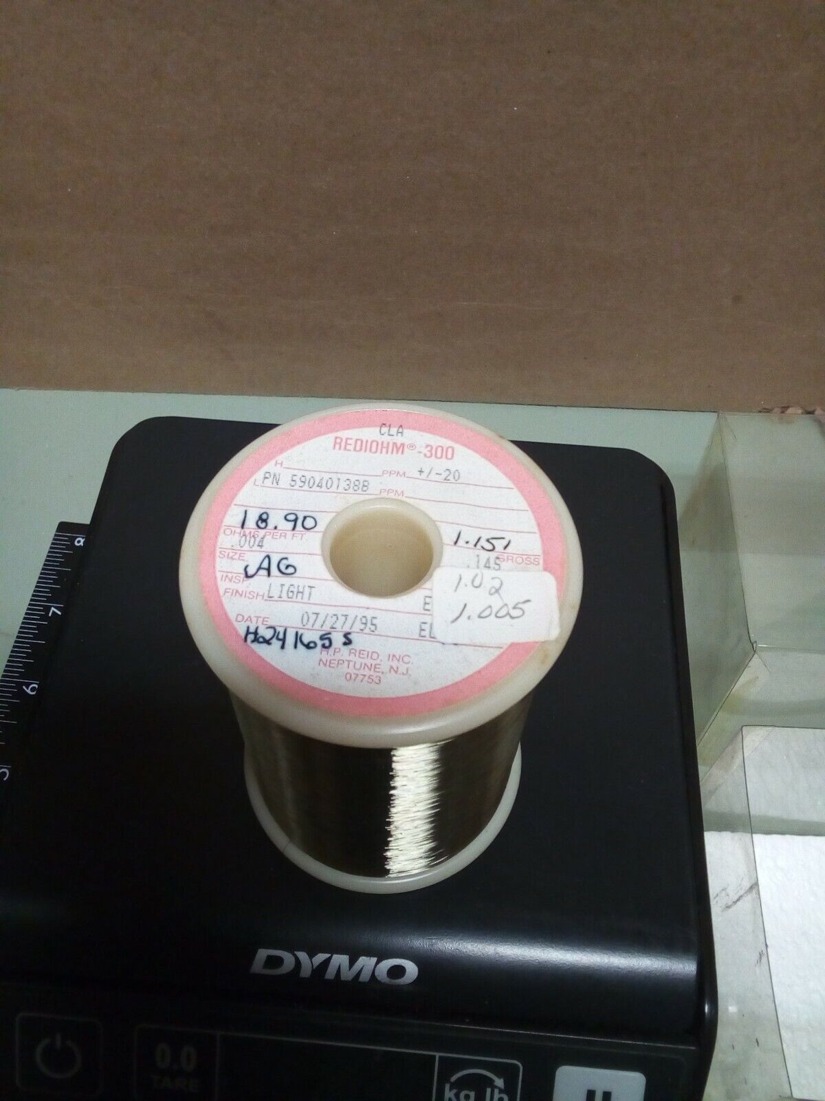 Rediohm 300 Alloy300 .004" Resistance Wire 1lb - crafts hobby lot102-165