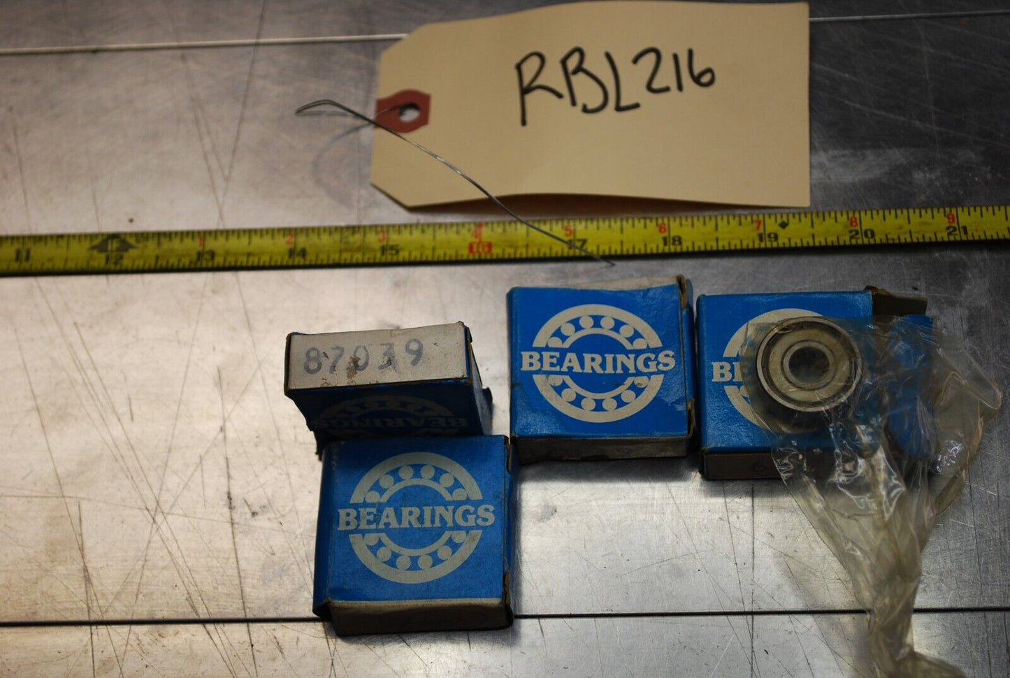 87039 Ball Bearings - Lot of Qty (4) NOS - RBL216