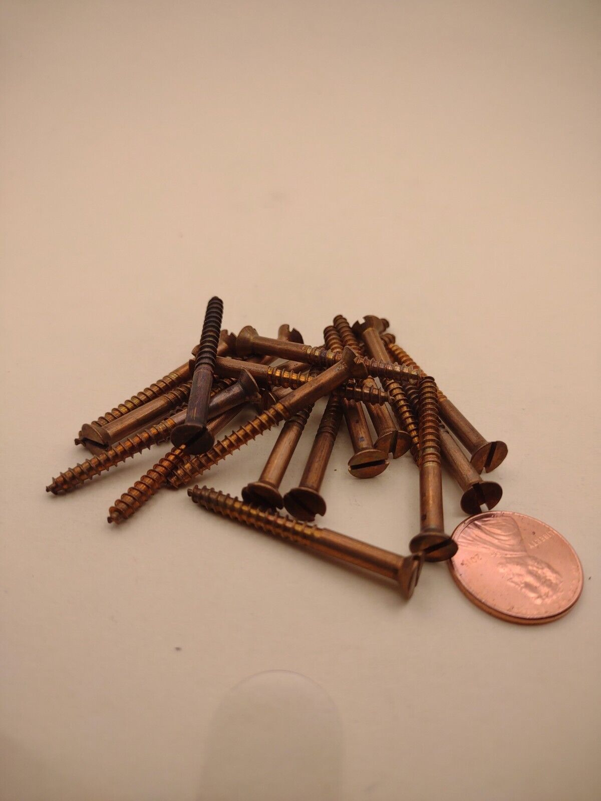 #6 x 1-1/2" Silicon Bronze Flat Head Slotted Marine Wood Screws (20) pack SBWS11