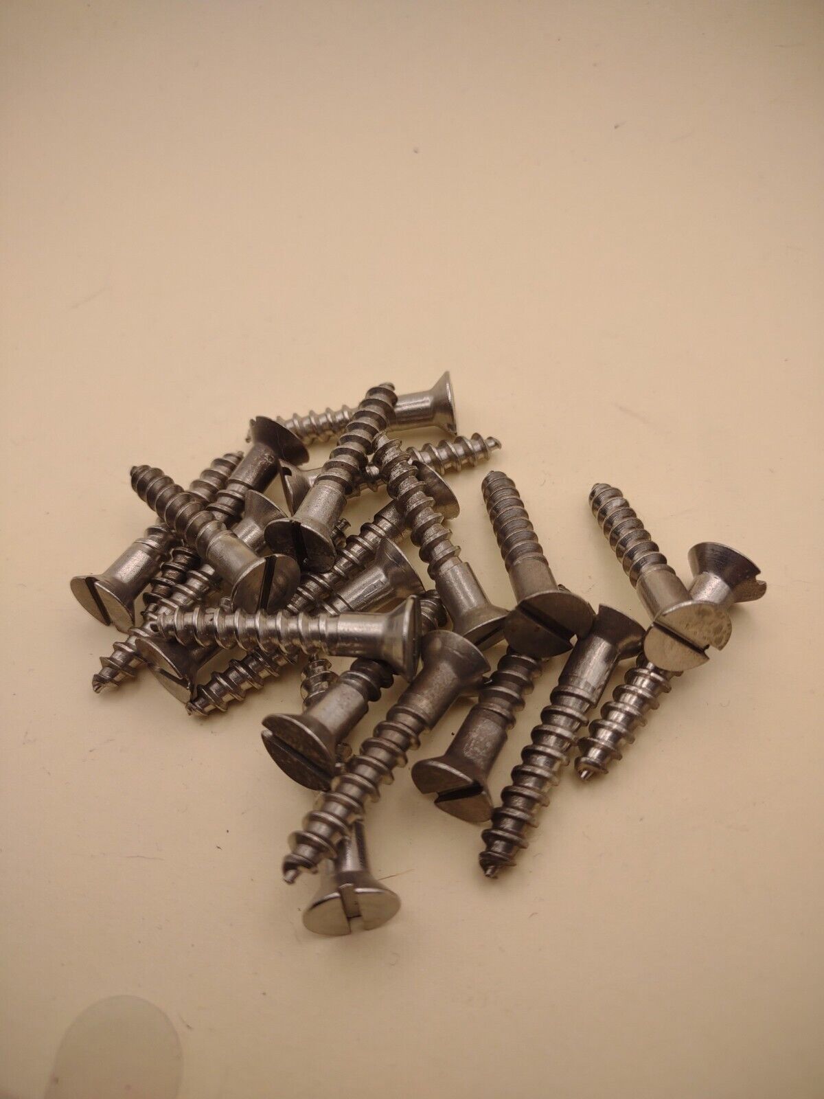 #14x 1-1/2" 18-8 Stainless Flat Head Slotted Marine Wood Screws (20) pack SSWS63