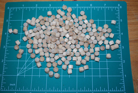 5/16" Oval Top Birch Wood Plugs 200pc Packs - PL07