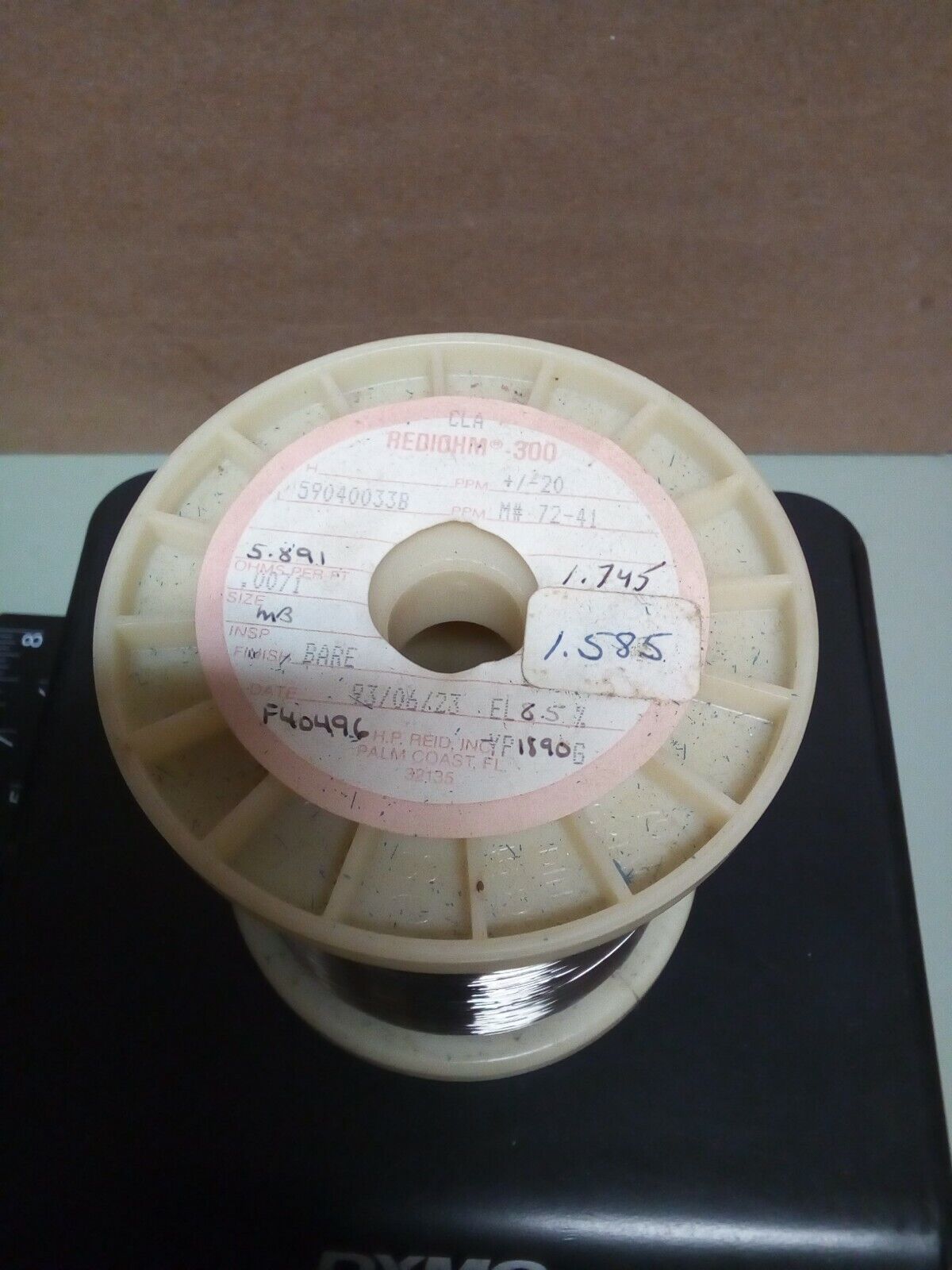 Rediohm 300 Alloy300 .0071" Resistance Wire 1.58lb - crafts hobby lot102-149