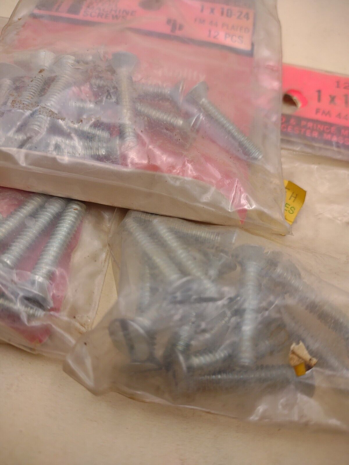 #10-24 x 1" Slotted Flat Head Reed & Prince Machine Screws (36pcs) Lot RP151