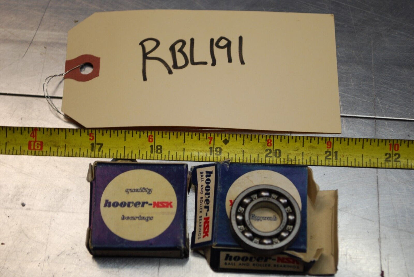 Hoover R8ZZ Ball Bearings - Lot of Qty (2) NOS - RBL191