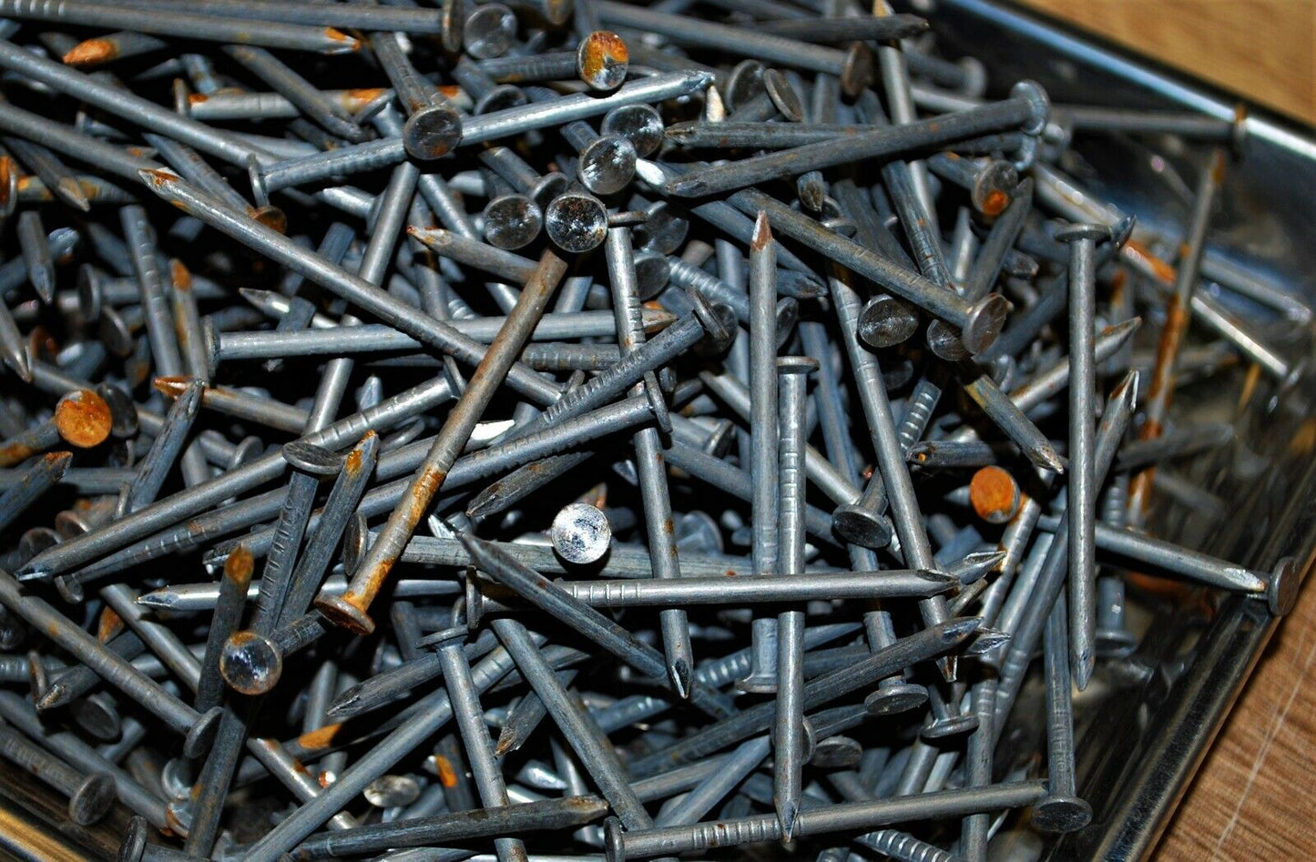 6D 2" -5lbs Rustic Weather aged Steel Nails - Steampunk Hardware - #NB02