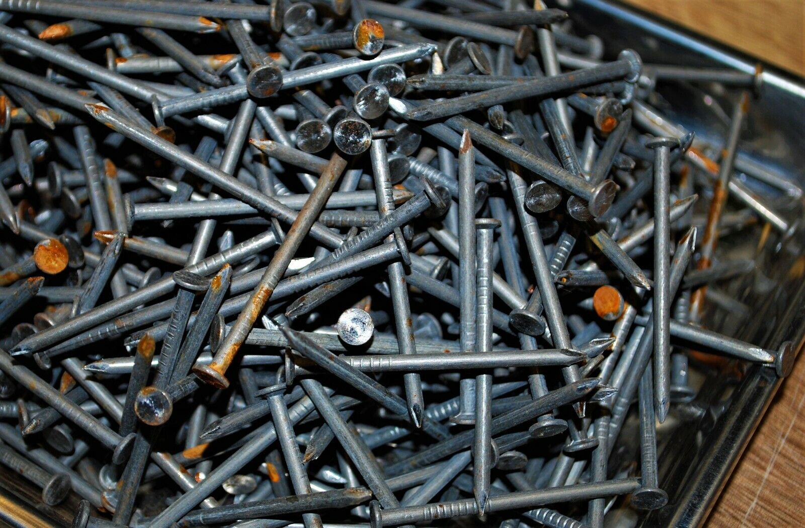 6D 2" -5lbs Rustic Weather aged Steel Nails - Steampunk Hardware - #NB02
