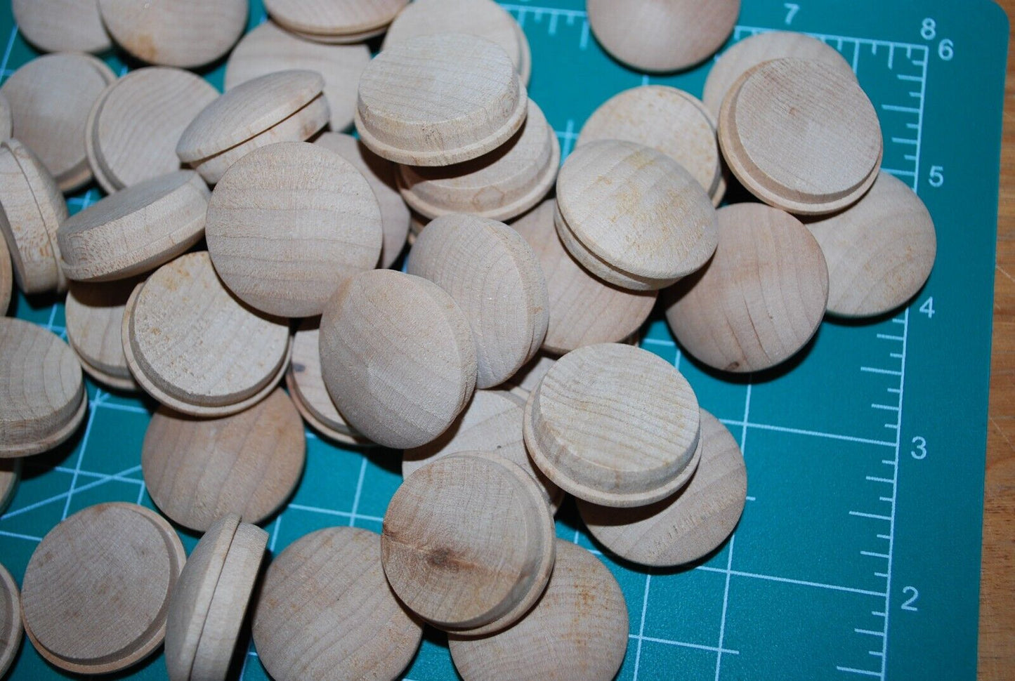 1" Mushroom Top Birch Wood Plugs 50pc Packs - PL02