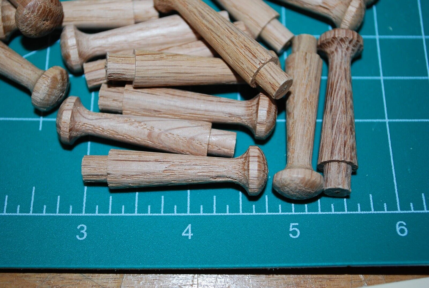1-1/2" Unfinished Mini Oak Shaker Pegs - coat rack peg 25pc Packs Lot SP09