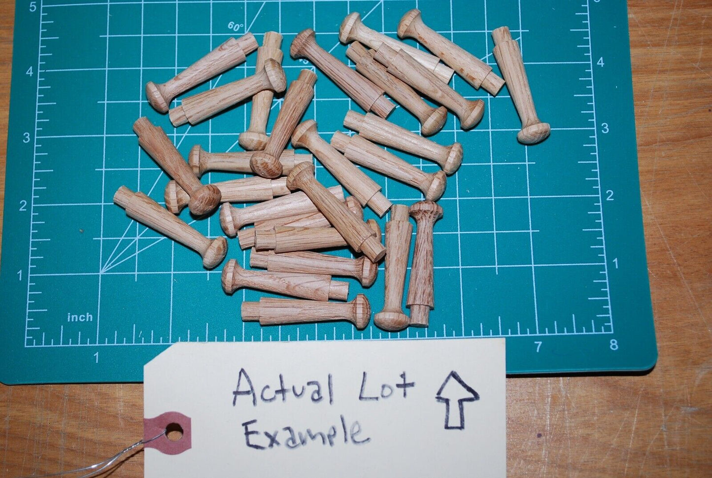 1-1/2" Unfinished Mini Oak Shaker Pegs - coat rack peg 25pc Packs Lot SP09