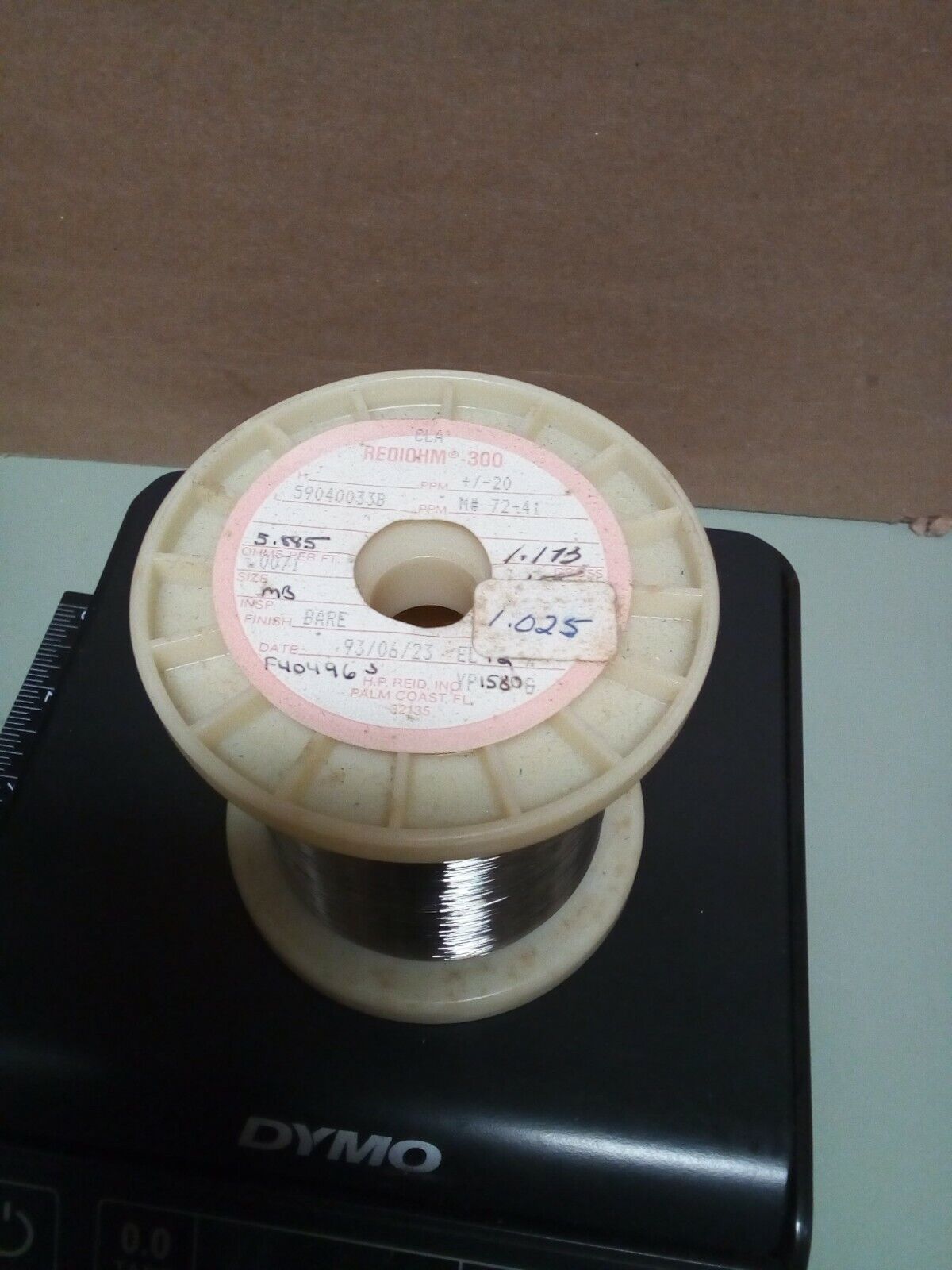 Rediohm 300 Alloy300 .0071" Resistance Wire 1lb - crafts hobby lot102-151