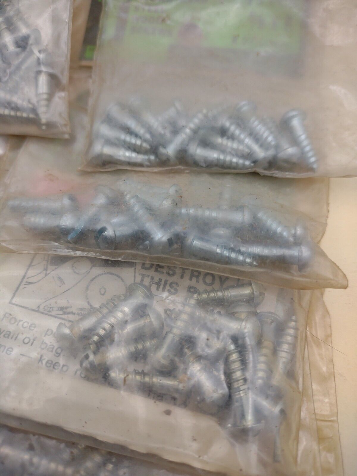 #8 x 5/8" Slotted Round Head Reed & Prince Wood Screws (150pcs) NOS Lot RP092