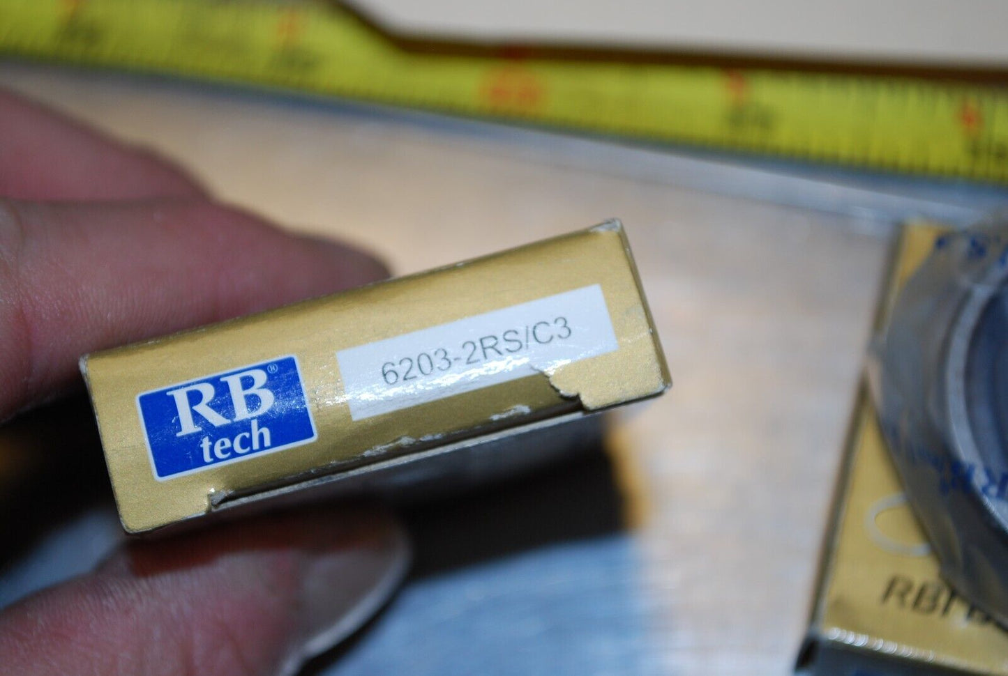 RBI 6203-2RS/C3 Ball Bearings - Lot of Qty (2) NOS - RBL143