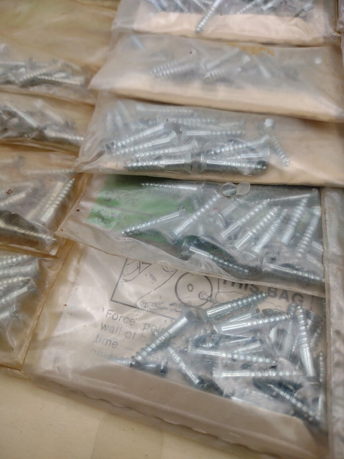 #5 x 3/4" Slotted Oval Head Reed & Prince Wood Screws (280pcs) NOS Lot RP121
