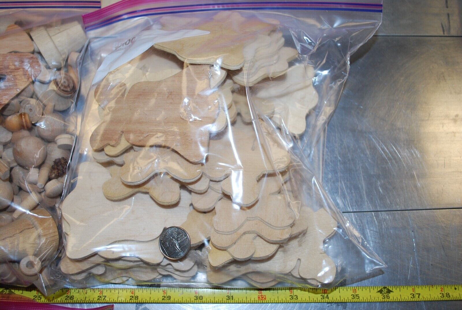 Cutouts, Bells, Wooden Craft Parts / Shapes Assort Mix - Actual Lot – WPS06