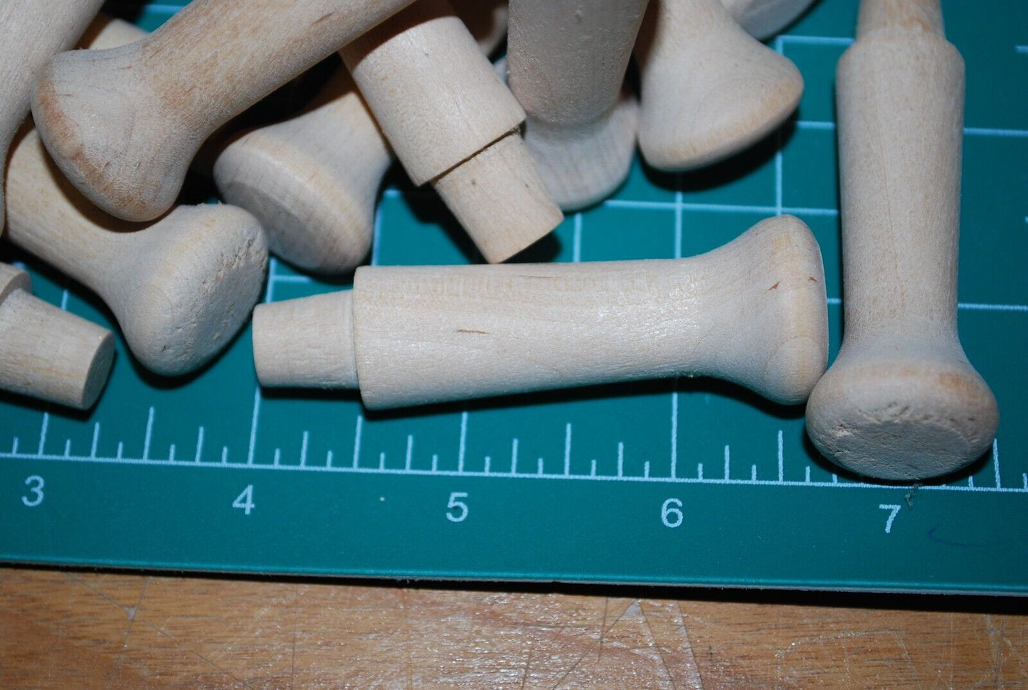 2-1/8" Unfinished Hardwood Shaker / Coat / Hat Peg 25pc Packs Lot #SP02