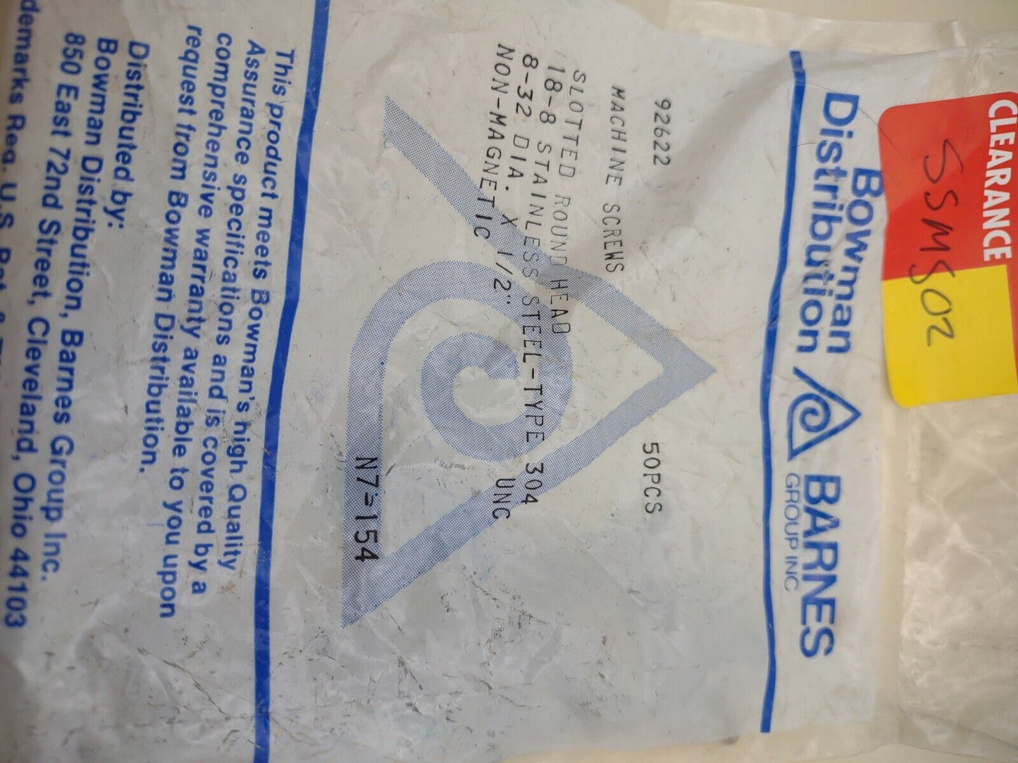 8-32 x 1/2" 18-8 Stainless Round Head Slotted Machine Screws 50 pack SSMS02