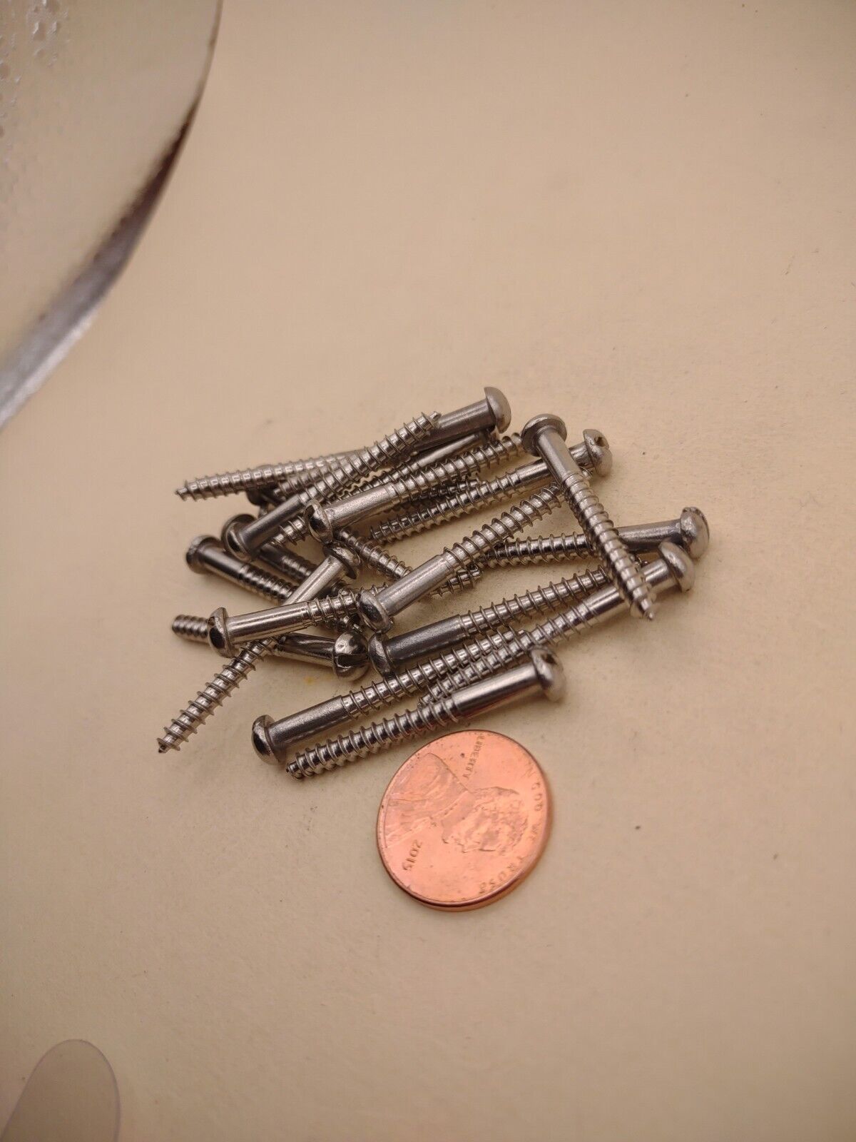 #6 x 1-1/4" 18-8 Stainless Round Head Slotted Marine Wood Screws (20 pack SSWS31