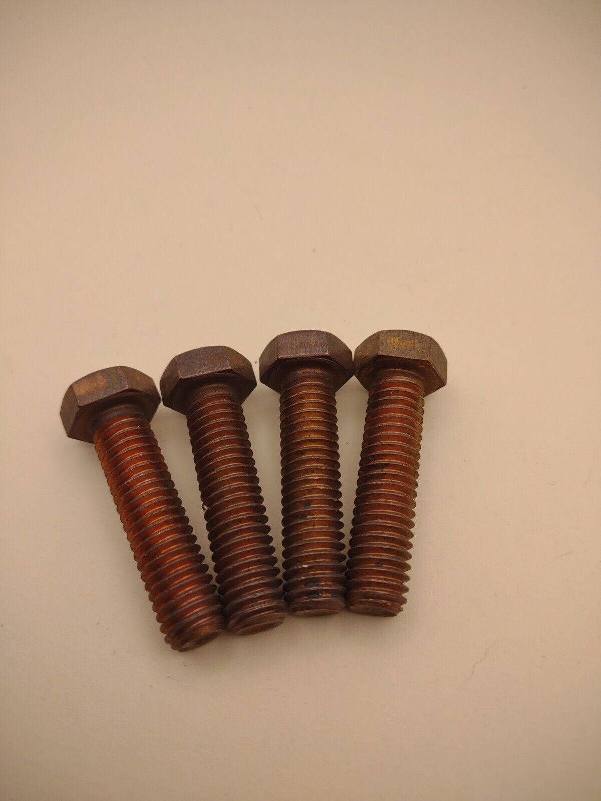 3/8"-16 x 1-1/2" 'Infnity' Silicon Bronze Hex Bolt NOS (4pcs) Pack SBMS02b