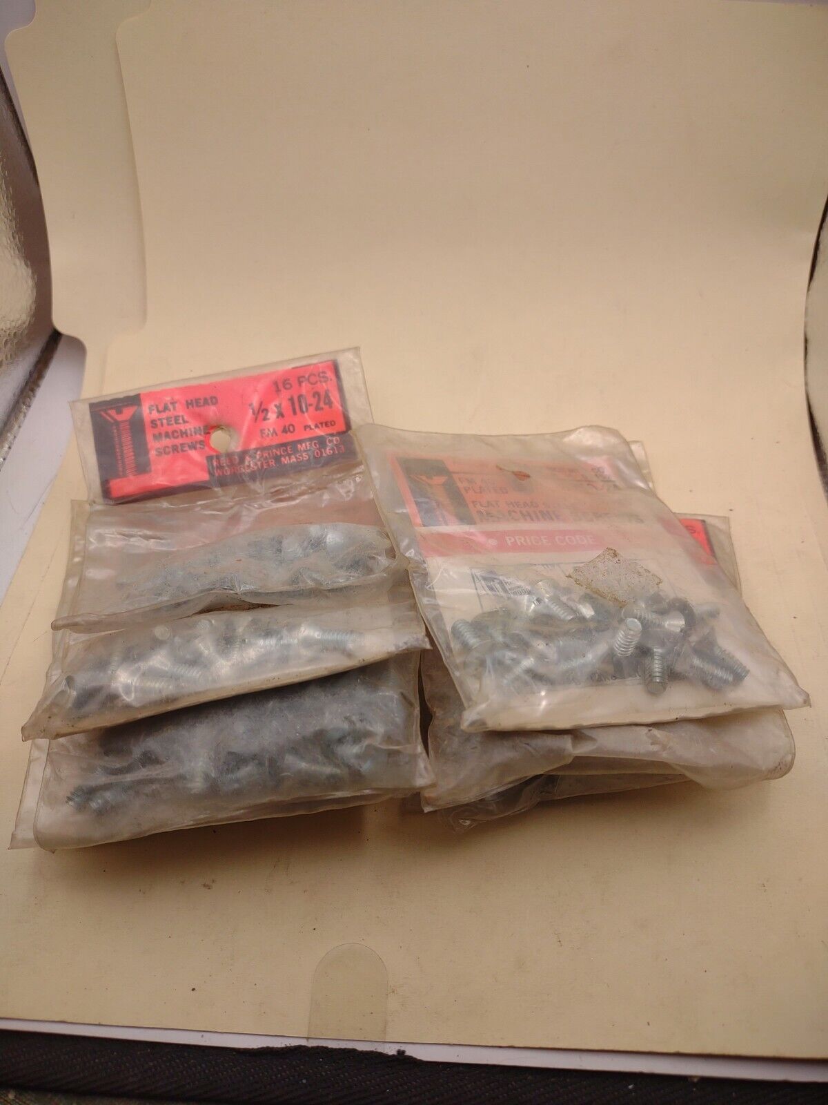 #10-24 x 1/2" Slotted Flat Head Reed & Prince Machine Screws (144pcs) Lot RP149