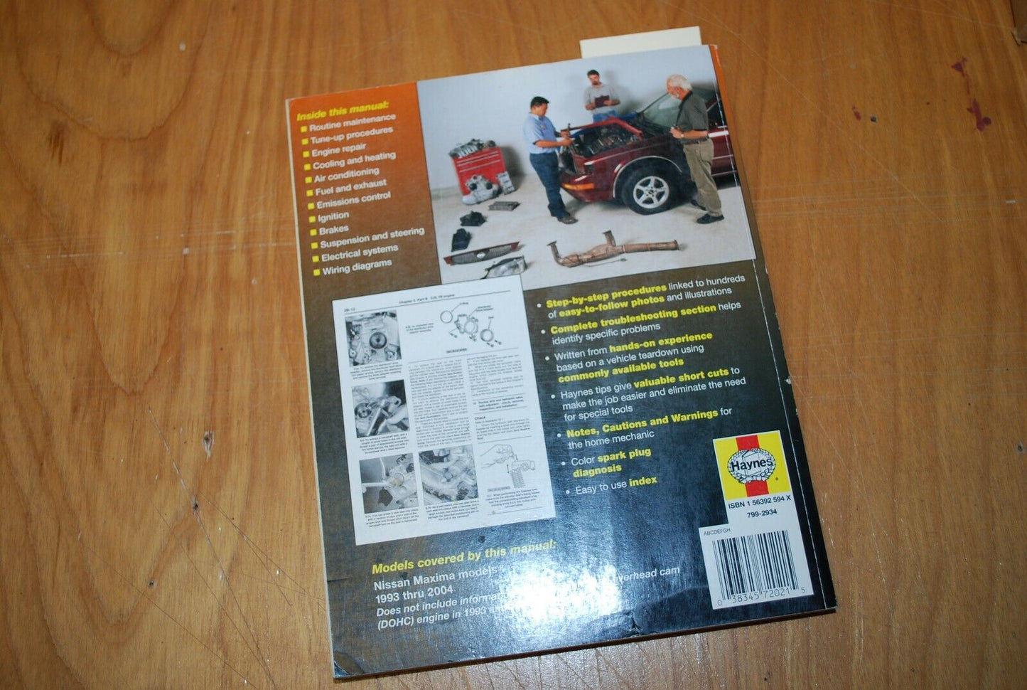 Haynes Repair Manual Guide Nissan Maxima 1993-2004 - B057