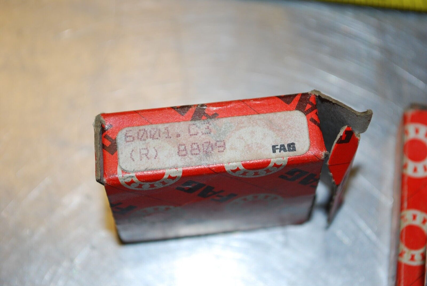 FAG 6001 C3 Ball Bearings - Lot of Qty (2) NOS - RBL045