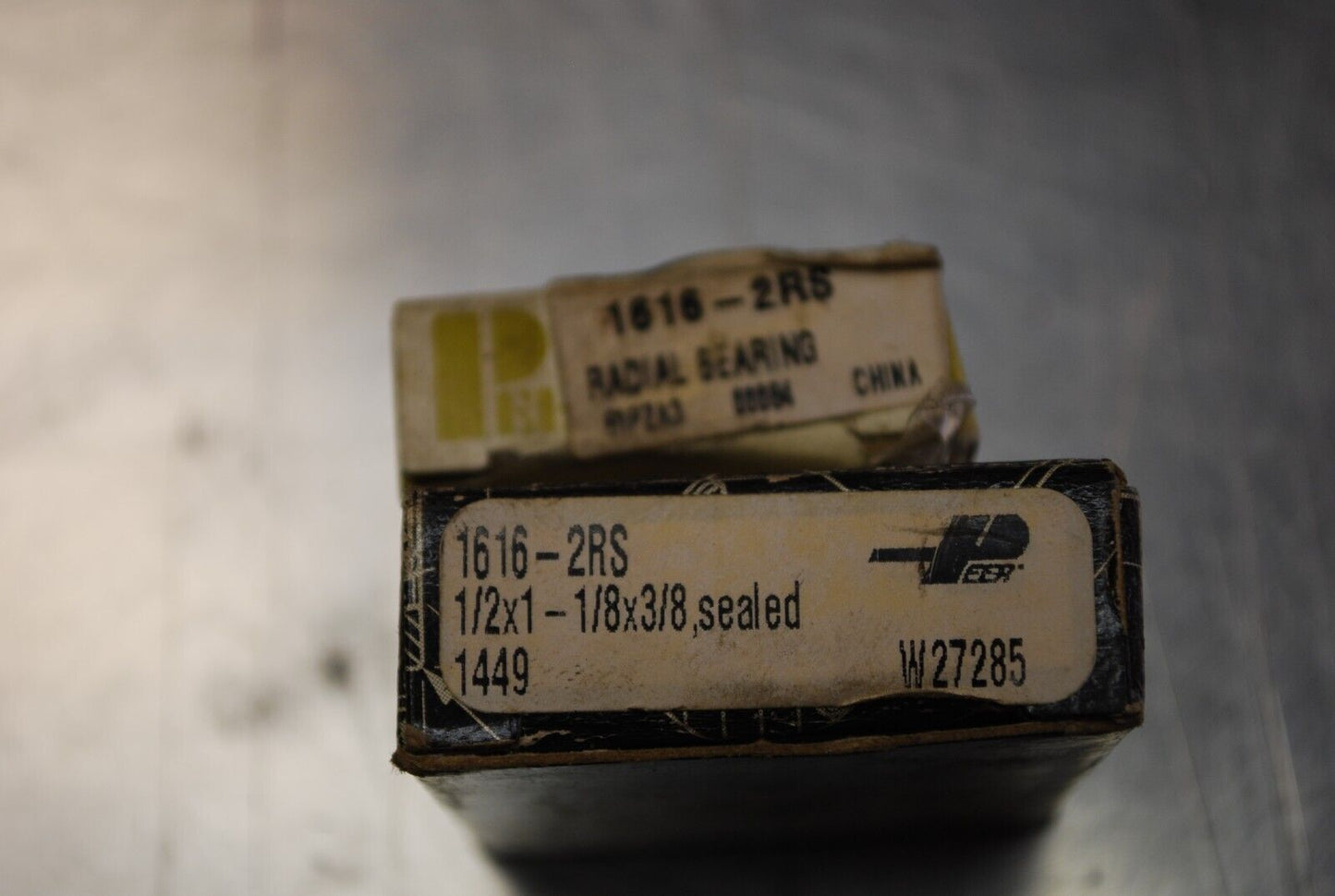 PEER 1616-2RS Ball Bearings - Lot of Qty (2) NOS - RBL153