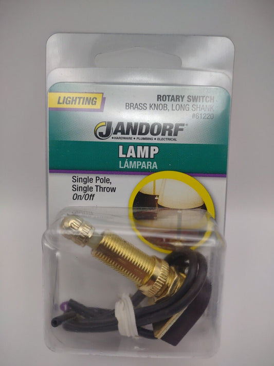 Jandorf Lighting Lamp ROTARY SWITCH Single Pole On/Off Single Throw 61220 E03