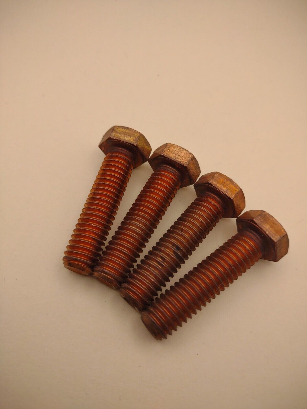 3/8"-16 x 1-1/2" 'Infnity' Silicon Bronze Hex Bolt NOS (4pcs) Pack SBMS02