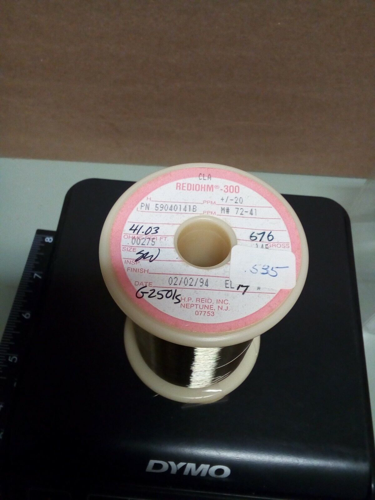 Rediohm 300 Alloy300 .00275" Resistance Wire .53lb - crafts hobby lot102-160
