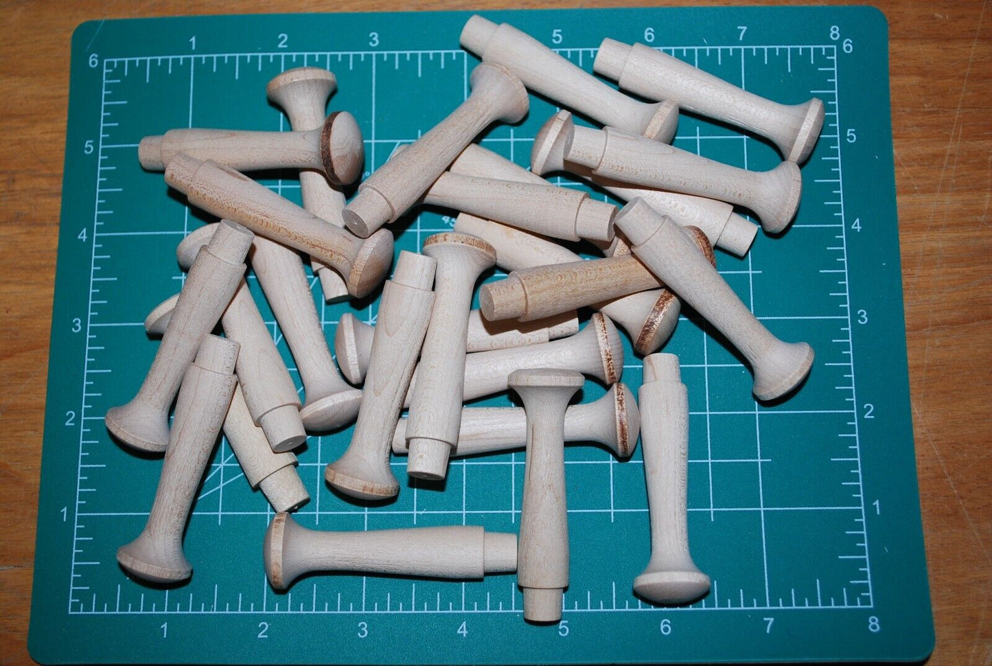 2-1/8" Unfinished Hardwood Shaker Peg 25pc Packs Lot #SP06