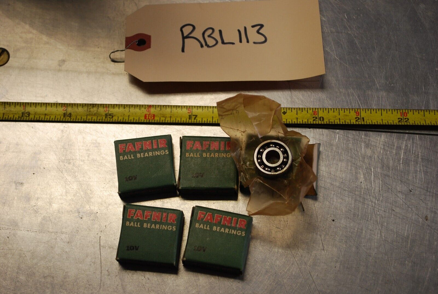 Fafnir 10V Ball Bearings - Lot of Qty (5) NOS - RBL113