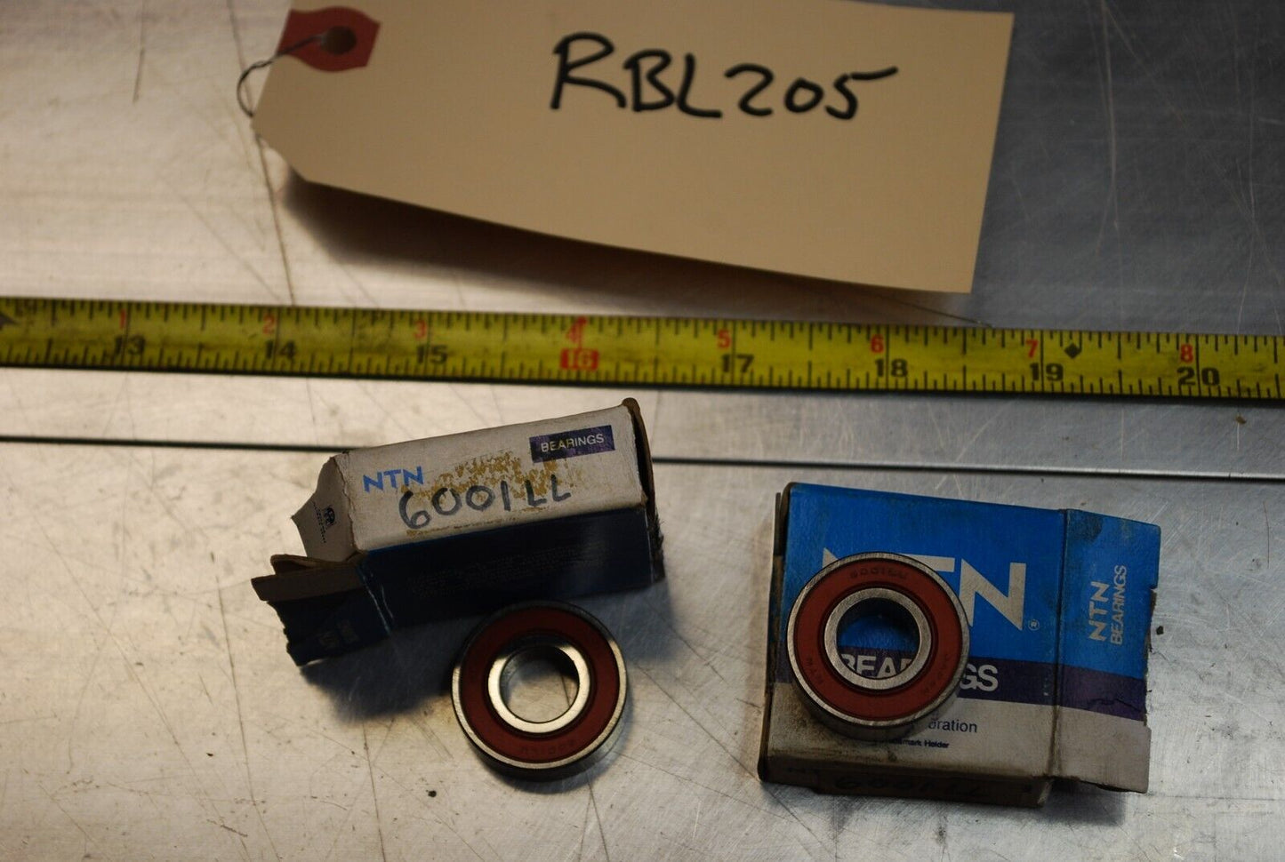 NTN 6001LL Ball Bearings - Lot of Qty (2) NOS - RBL204