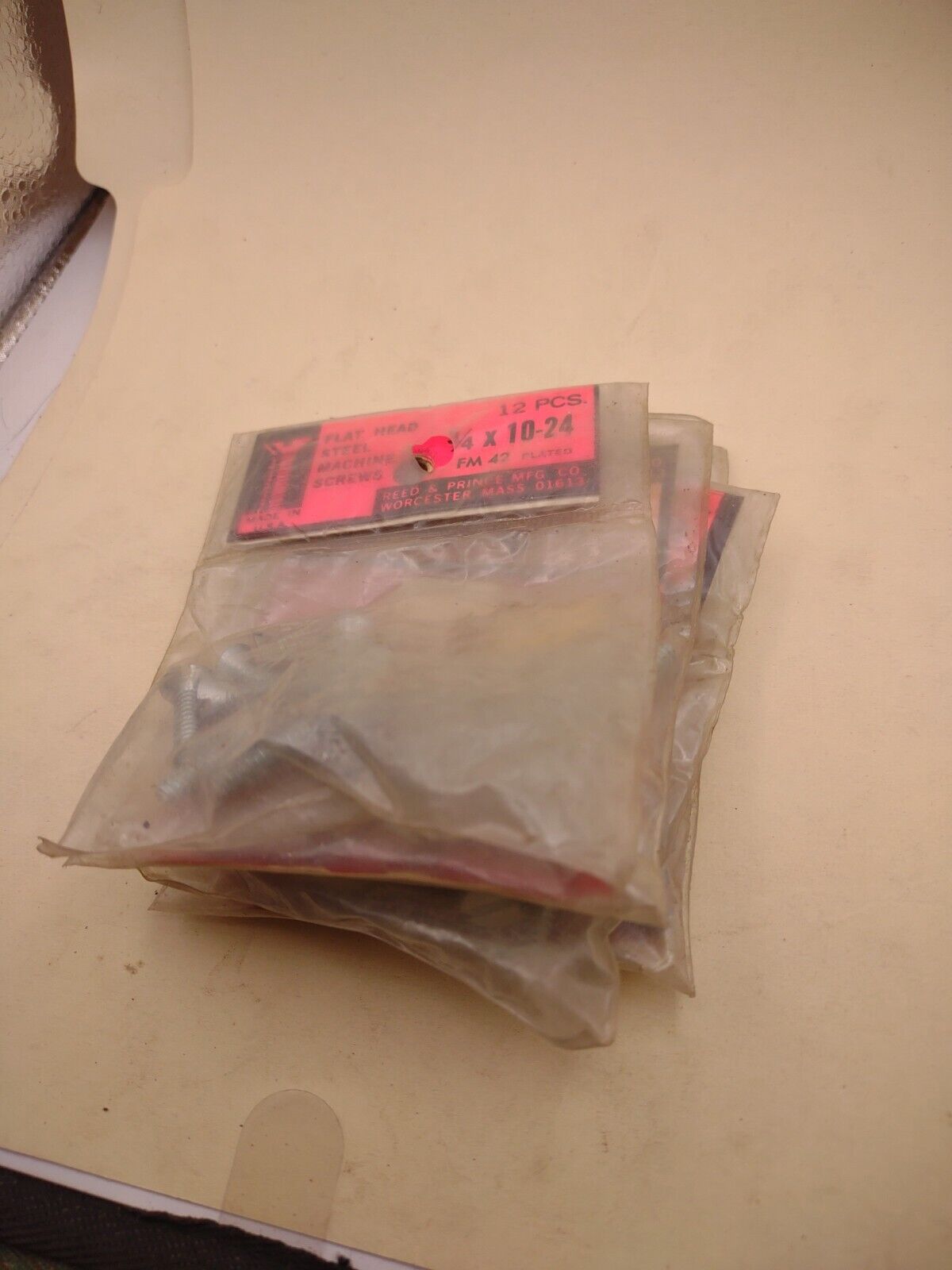 #10-24 x 3/4" Slotted Flat Head Reed & Prince Machine Screws (38pcs) Lot RP150