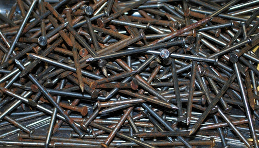 5lbs Rustic Weather aged 16D 3.5" Steel Nails - Steampunk Hardware - #NB01